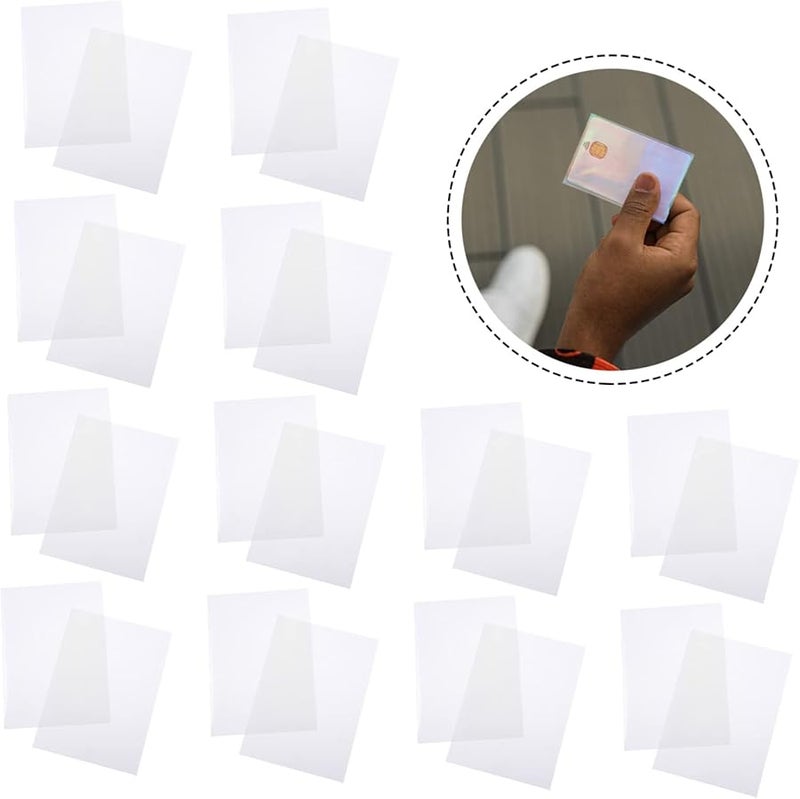 100pcs Clear Card Sleeves for Board Games Trading Cards and Collectibles Protective Storage Display - Image 4